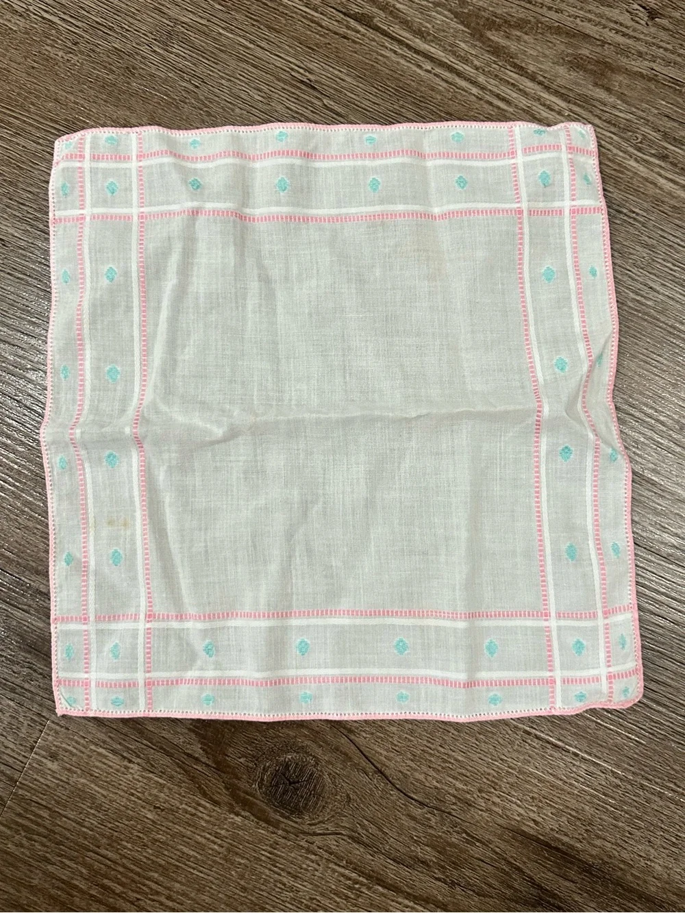 5 Vintage Embroidered Floral Handkerchiefs - White & Pastel Accents